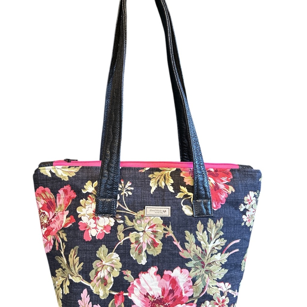 Floral shoulder bag tote purse